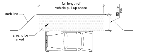 Figure 503.3 Passenger Loading Zone Access Aisle