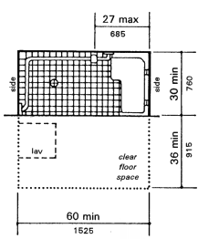 Roll-in Shower with Folding Seat
