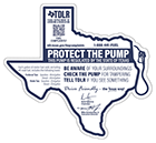 Texas gas pump sticker