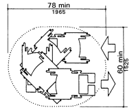 Space Needed for a Smooth U-Turn in a Wheelchair