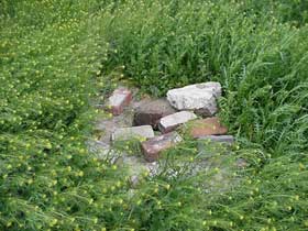 Capped abandoned well with deteriorated casing